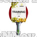 Ракетка для н/т TORRES Training 2*, арт.TT21006, для любителей, накладка 1,5 мм, конич. ручка