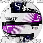 Мяч футзал. "TORRES Futsal Resist" арт.FS321024, р.4, 24 п.,ПУ, 3 подкл.сл., гиб.сш сбелый-мультикол