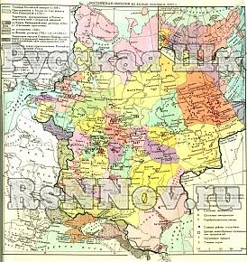 Учебная карта "Российская империя во второй половине XVIII в" (матовое, 1-стороннее лам.)