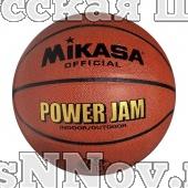 Мяч баскет. "MIKASA BSL20G", р.7, для игры в зале и на улице, синт. кожа (ПВХ), бутиловая камера, армированная нейлоновой нитью, клееный, 8 панелей, корич-оранж-черн