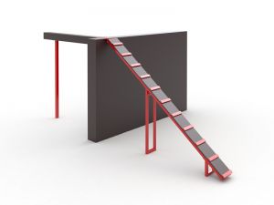 Препятствие «Забор с наклонной доской» 